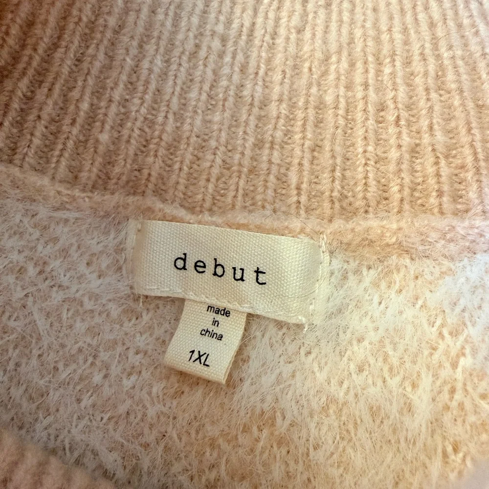 Debut Heart Pattern Sweater - Pink and White - Picture 4 of 6